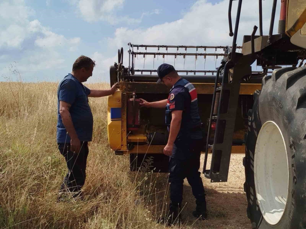 Yangınlara karşı tarlalarda denetim
