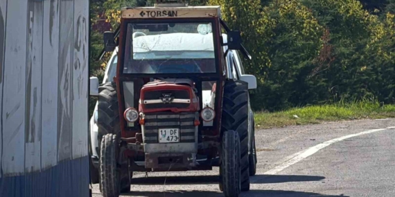 Yüzde 50 zihinsel engelli genç, Bozüyük’ten çaldığı traktörle 55 kilometre yol katetti