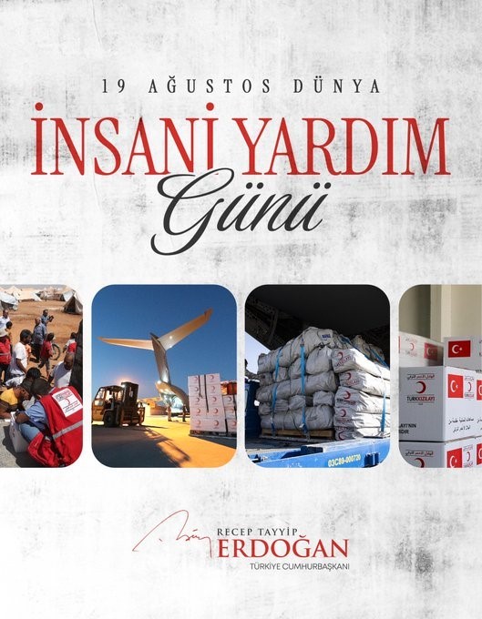 Cumhurbaşkanı Erdoğan: "Dünyanın milli gelirine oranla en fazla insani yardımda bulunan ülkesi konumunda bulunmayı sürdürüyoruz"