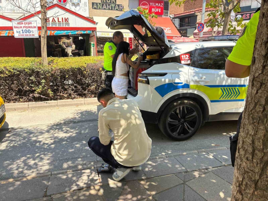 Ehliyetsiz sürücü, yaya geçidindeki kadına çarptı