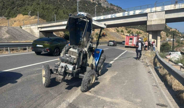 Bilecik’te LPG tankeri ile traktör çarpıştı: 1’i ağır 2 yaralı