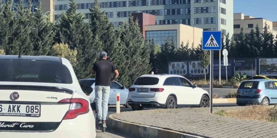 Hem kendi hem trafiğin can güvenliğini hiçe saydı