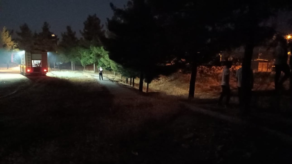 Siirt’te mezarlıkta çıkan yangın itfaiye ekiplerince söndürüldü