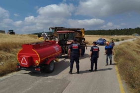 Yangınlara karşı tarlalarda denetim