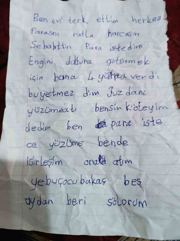 Yaşlı alzheimer hastası kadın eve not bırakıp kayboldu