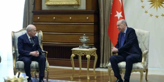 Cumhurbaşkanı Erdoğan, MHP lideri Devlet Bahçeli’yi kabul etti