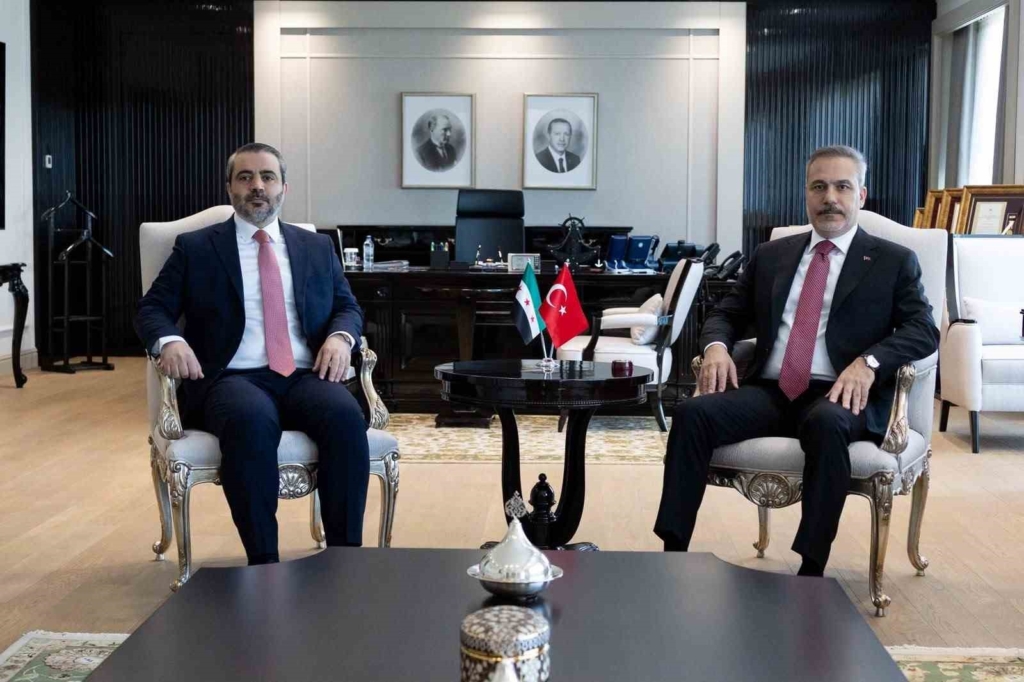 Bakan Fidan, Suriyeli mevkidaşı Şeybani ile görüştü