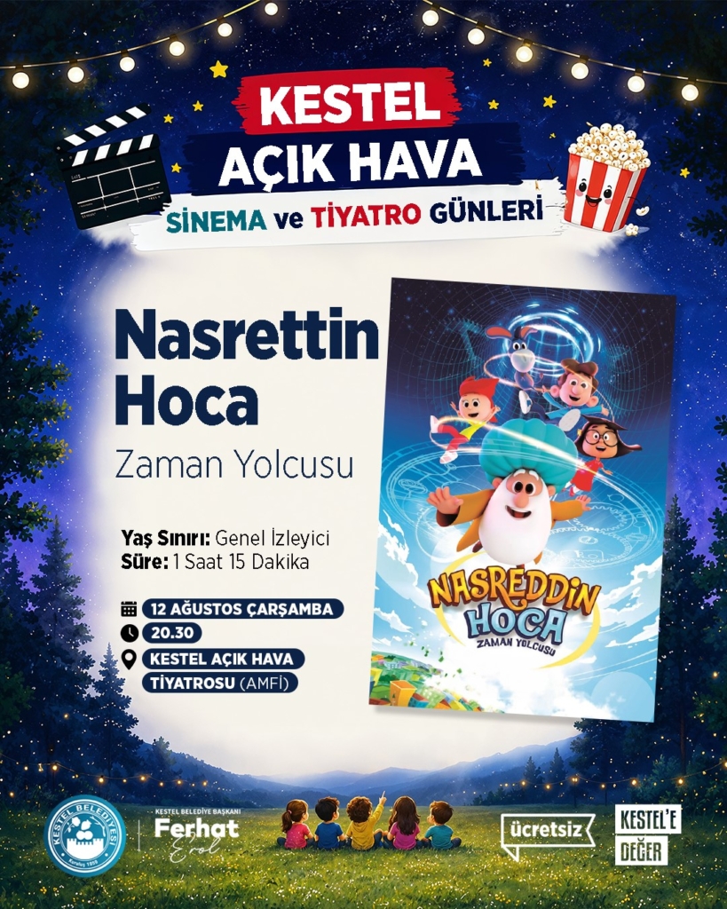 Kestel Belediyesi’nden çocuklara sinema ve müzikal şöleni
