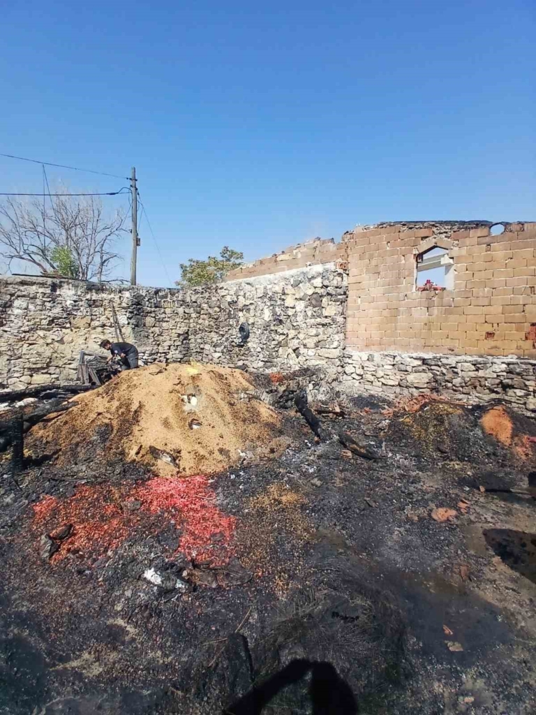 Eskişehir’de müstakil ev çıkan yangında küle döndü