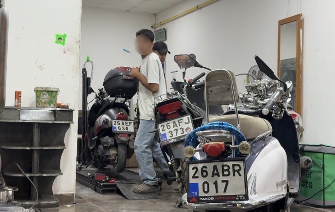 Bakıma bırakılan motosikletle polisten kaçan elemana 265 bin TL ceza kesildi