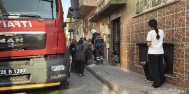 Apartman dairesinde mutfak yangını