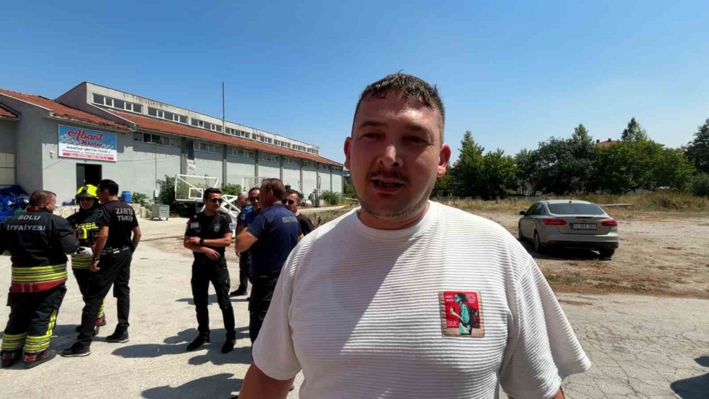 Mantar tesisindeki ilaçlama dumanını yangın zanneden vatandaşlar ekipleri harekete geçirdi