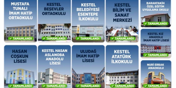 Kestel Belediyesi’nin okullarda bakım mesaisi