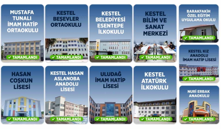 Kestel Belediyesi okulları yeni eğitim yılına hazırlıyor