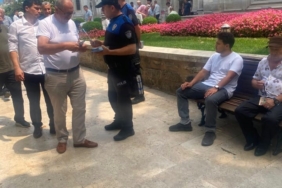 Bursa’da polisten vatandaşlara güvenlik bilgilendirmesi