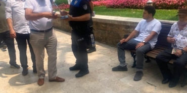 Bursa’da polisten vatandaşlara güvenlik bilgilendirmesi