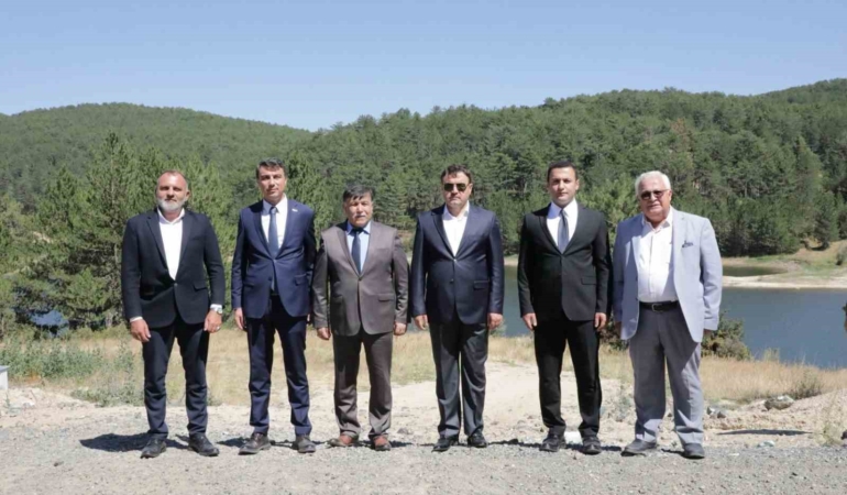 Vali Işın, Kayı Köyü Göleti’nde incelemelerde bulundu