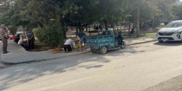 Parkta döner bıçaklı saldırı