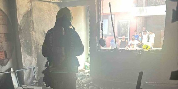 Bandırma’da apartman dairesinde çıkan yangın söndürüldü