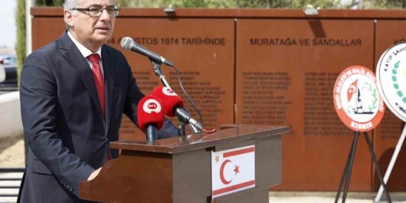 KKTC Cumhurbaşkanı Erhürman: "Burada yatan her bir şehidimiz, Kıbrıs Türk halkının yaşadığı acıların ve ödediği ağır bedellerin en somut göstergesidir"