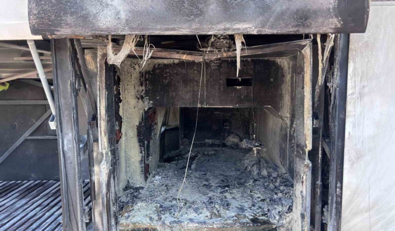 Eskişehir’de yolcu otobüsünün bagajında yangın: 27 yolcu tahliye edildi