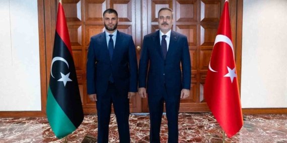 Bakan Fidan, Libya Milli Birlik Hükümeti İçişleri Bakan Vekili Trabelsi ile görüştü