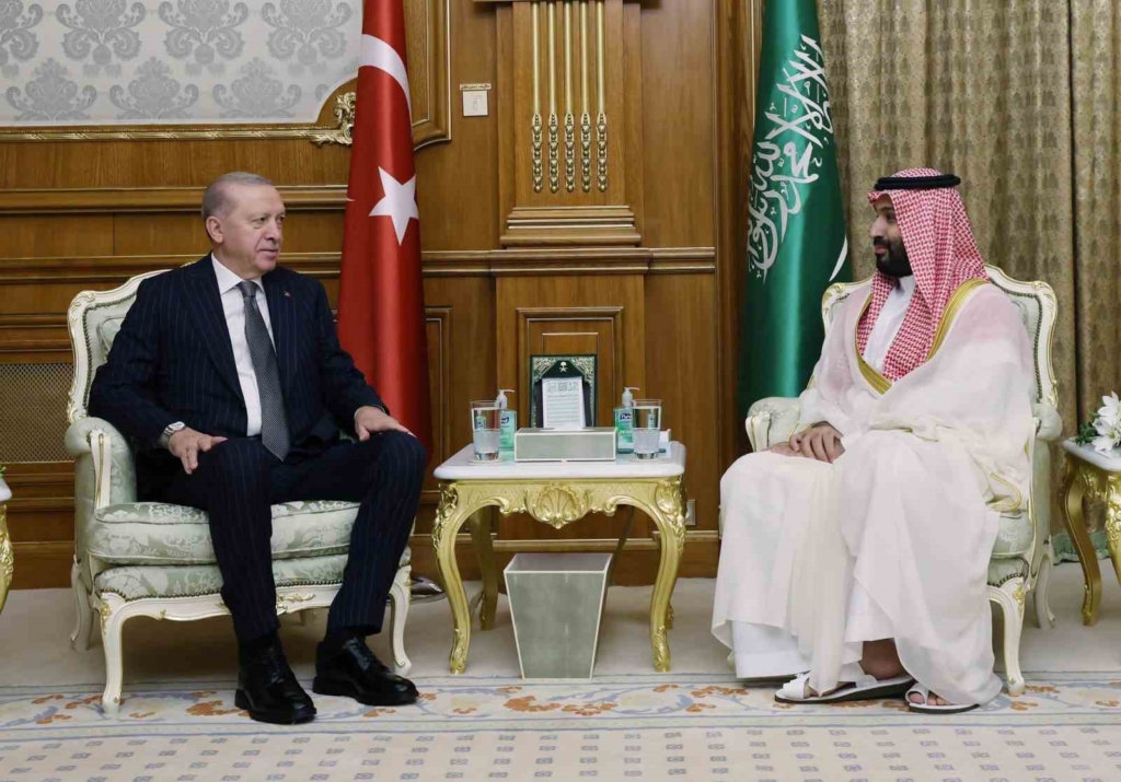 Cumhurbaşkanı Erdoğan, Suudi Arabistan Veliaht Prensi Selman ile görüştü