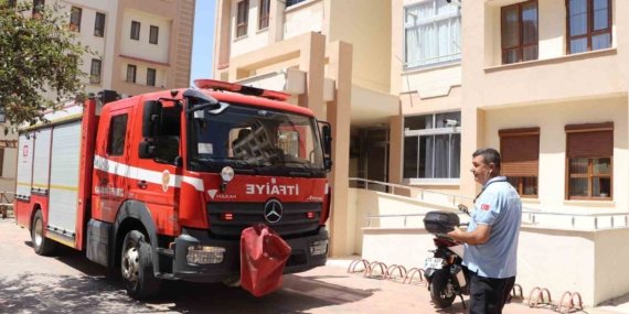 Karaman’da dairede çıkan yangın korkuttu
