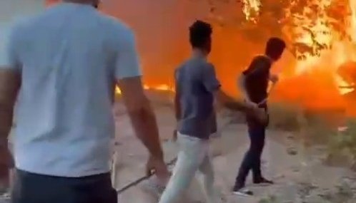 Birecik’te korkutan yangın