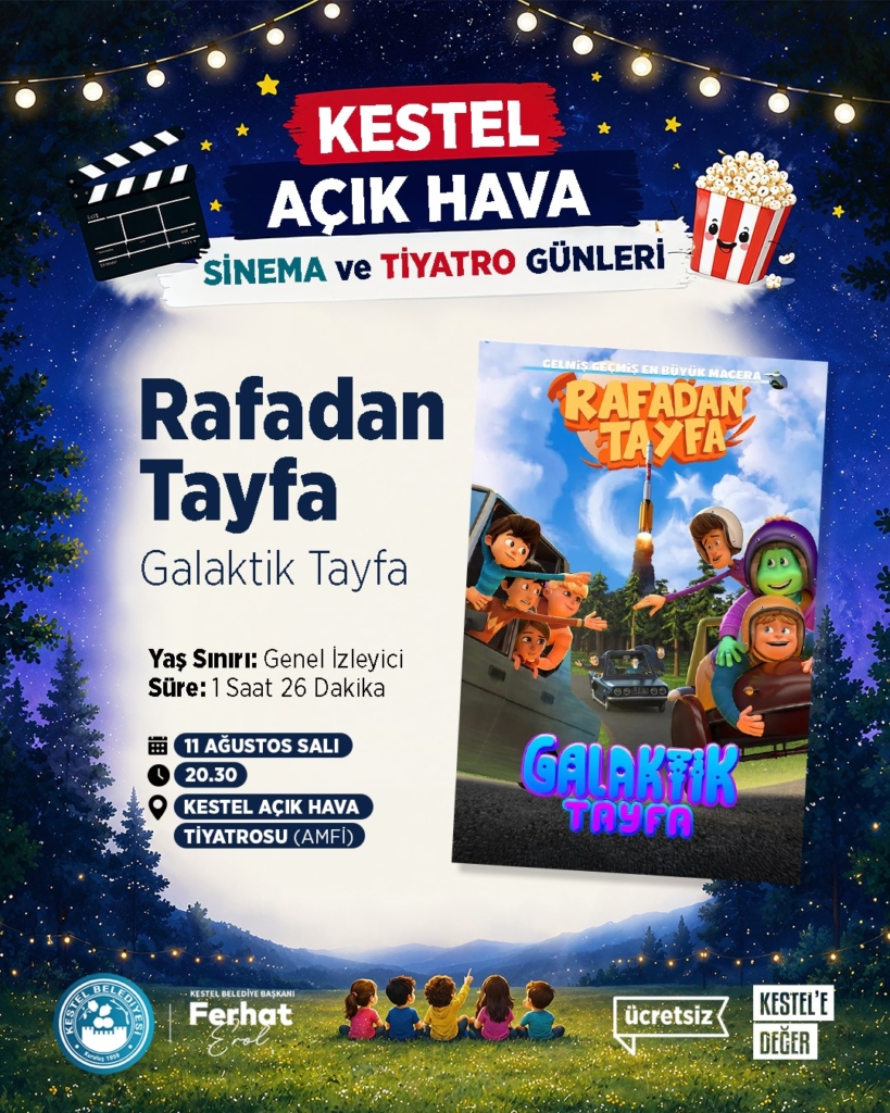 Kestel Belediyesi’nden çocuklara sinema ve müzikal şöleni