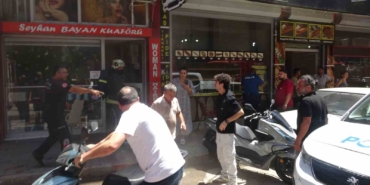 Babanın yaptığı kaynaktan çıkan kıvılcımlar, oğlunun işlettiği bayan kuaföründe yangın çıkardı