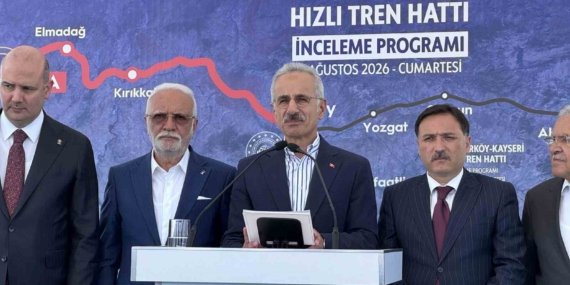 Bakan Uraloğlu: "Yerköy - Kayseri Yüksek Hızlı Tren Projesi’nde işin yarısını tamamladık"