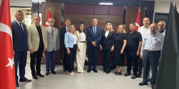 Kaymakam Şahin’e muhtarlardan hayırlı olsun ziyareti