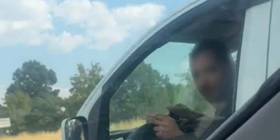 Eskişehir’de trafikteki kavga kamerada