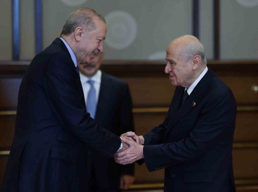 Cumhurbaşkanı Erdoğan, MHP lideri Devlet Bahçeli’yi kabul etti