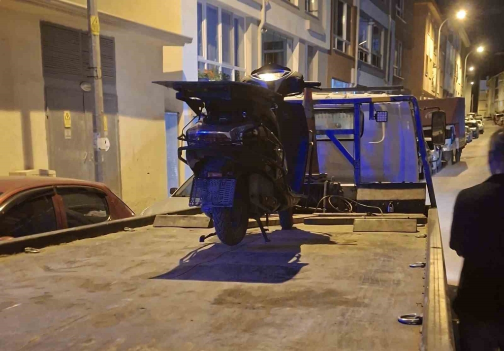 Bakıma bırakılan motosikletle polisten kaçan elemana 265 bin TL ceza kesildi