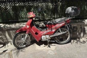 Park halinde bulunan çalıntı motorla alakalı inceleme başlatıldı