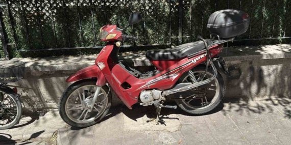 Park halinde bulunan çalıntı motorla alakalı inceleme başlatıldı