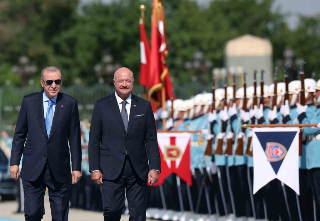 Cumhurbaşkanı Erdoğan, Avusturya Şansölyesi Christian Stocker’i törenle karşıladı