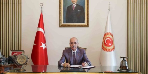 Türkiye Büyük Millet Meclisi Başkanı Numan Kurtulmuş, Milli Dayanışma ve Toplumsal Bütünleşmenin Güçlendirilmesine Dair Kanun Teklifi’ni imzaladı.