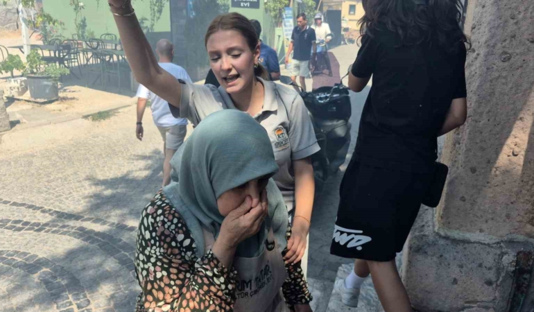 Tarihi Odunpazarı Evleri’ndeki yangında yoğun duman zor anlar yaşattı