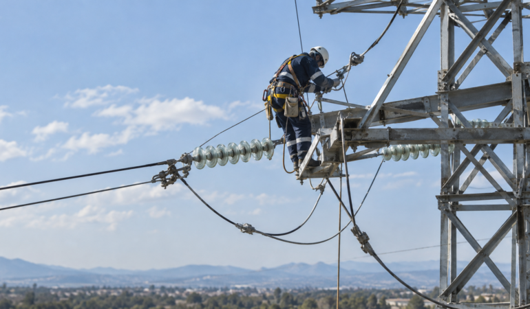 Tepebaşı’nda Yüksek Gerilim Hattında İşçi Elektriğe Kapıldı