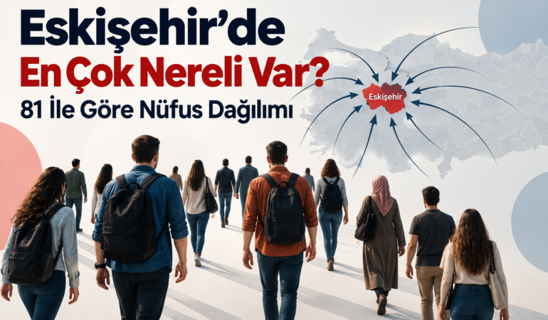 Eskişehir’de En Çok Nereli Var? 81 İle Göre Nüfus Dağılımı