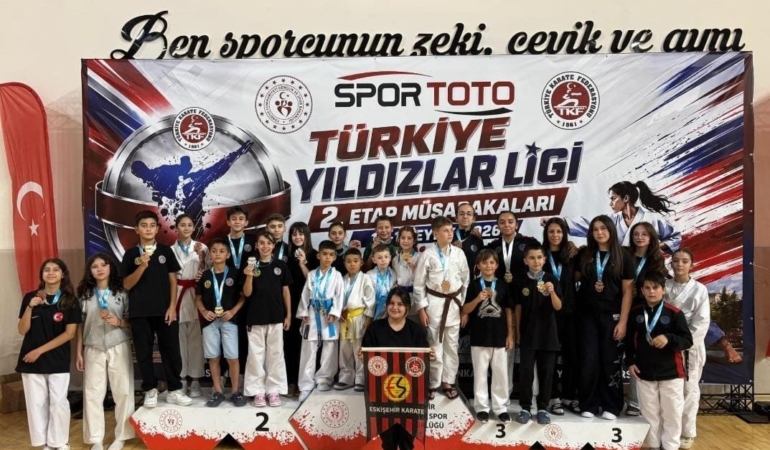 Türkiye Spor Toto Yıldızlar Ligi Karate Şampiyonası, Eskişehir’de gerçekleştirildi