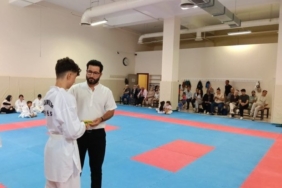 Çocuk Evleri Sitesinde kalan sporcu, kuşak sınavını başarıyla geçti