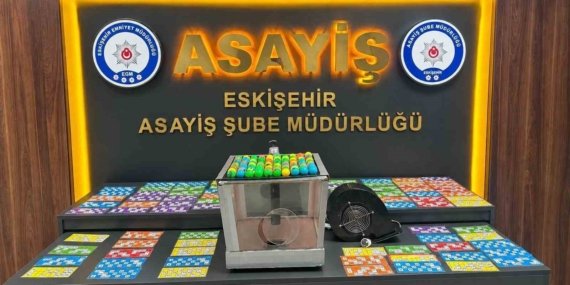 Eskişehir’de kumar baskınında 36 kişiye 417 bin TL ceza