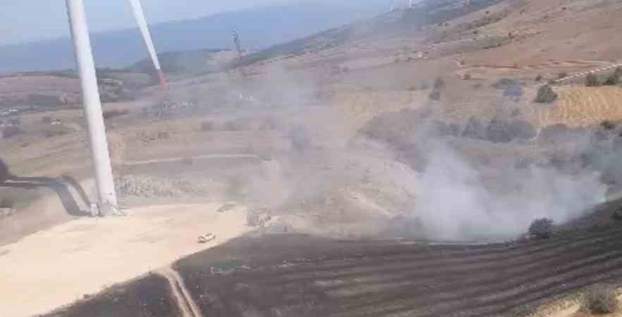 Eskişehir’deki anız yangını ekipleri harekete geçirdi