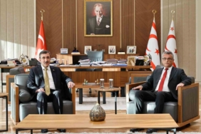 Cumhurbaşkanı Yardımcısı Yılmaz, KKTC Cumhurbaşkanı Erhürman ile görüştü