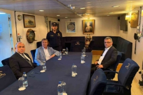 KKTC Cumhurbaşkanı Erhürman, TCG Işın’da arama çalışmalarını takip etti