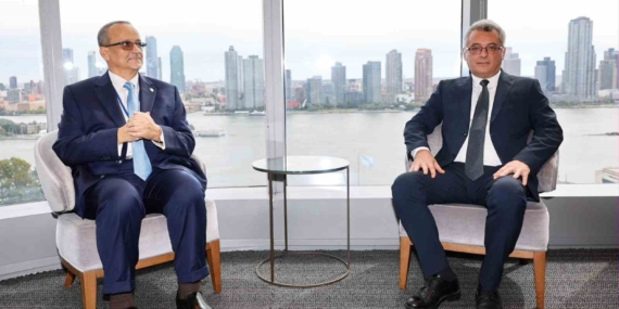 Erhürman, New York’ta İİT Genel Sekreteri Ahmed ile görüştü